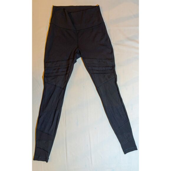 Lululemon Wunder Under HR Leggings Mix & Mesh 28" Black Size 6 - Picture 1 of 4